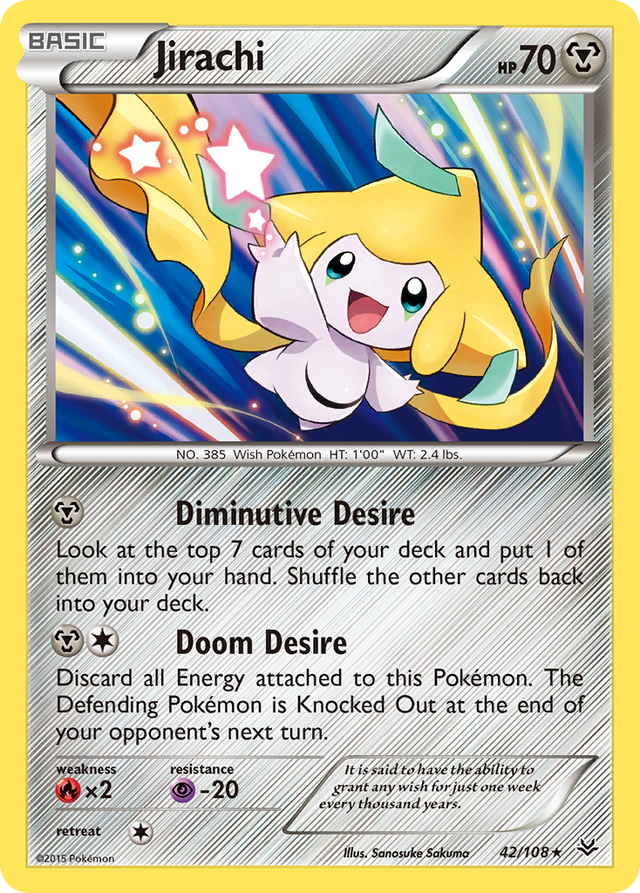 Jirachi (42/108) [XY: Roaring Skies] - PCA Designer Toys