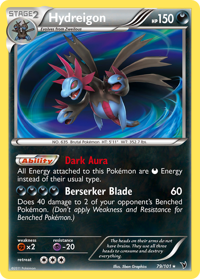 Hydreigon (79/101) [Black & White: Noble Victories] - PCA Designer Toys
