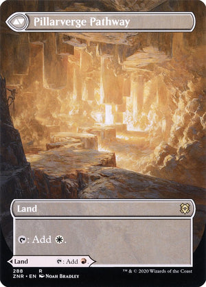 Needleverge Pathway // Pillarverge Pathway (Borderless Alternate Art) [Zendikar Rising] - PCA Designer Toys