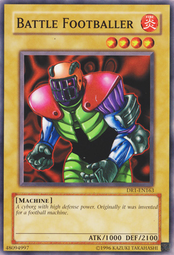 Battle Footballer [DR1-EN163] Common - PCA Designer Toys