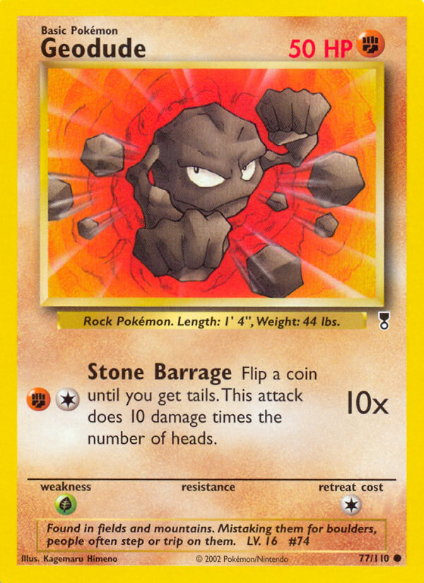 Geodude (77/110) [Legendary Collection] - PCA Designer Toys