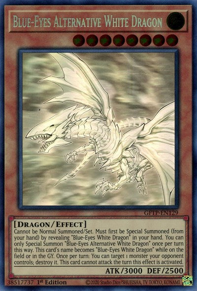 Blue-Eyes Alternative White Dragon [GFTP-EN129] Ghost Rare