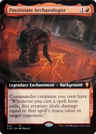 Passionate Archaeologist (Extended Art) [Commander Legends: Battle for Baldur's Gate] - PCA Designer Toys