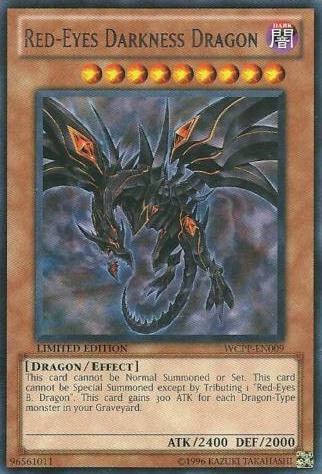 Red-Eyes Darkness Dragon [WCPP-EN009] Rare - PCA Designer Toys