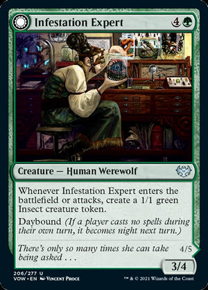 Infestation Expert // Infested Werewolf [Innistrad: Crimson Vow] - PCA Designer Toys