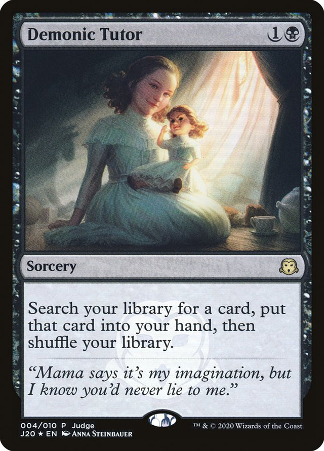 Demonic Tutor [Judge Gift Cards 2020] - PCA Designer Toys