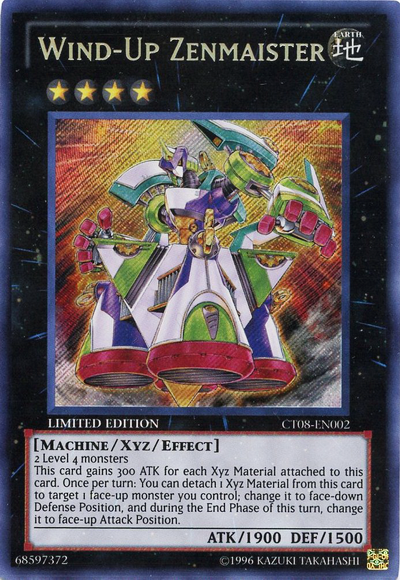 Wind-Up Zenmaister [CT08-EN002] Secret Rare - PCA Designer Toys