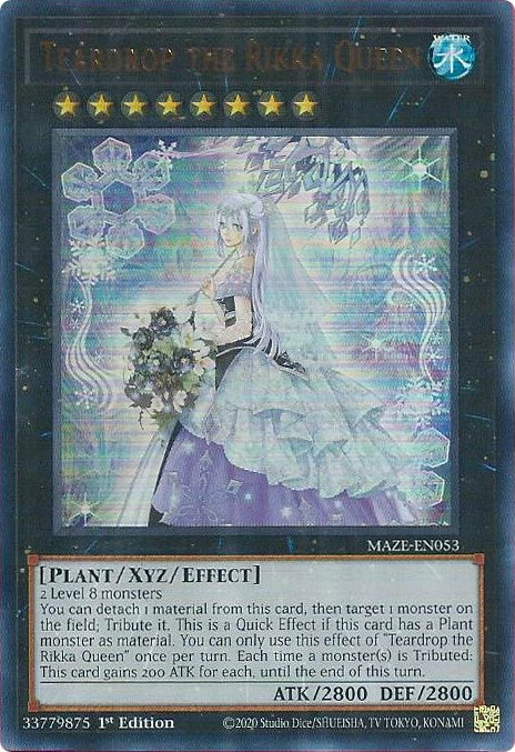 Teardrop the Rikka Queen [MAZE-EN053] Ultra Rare - PCA Designer Toys