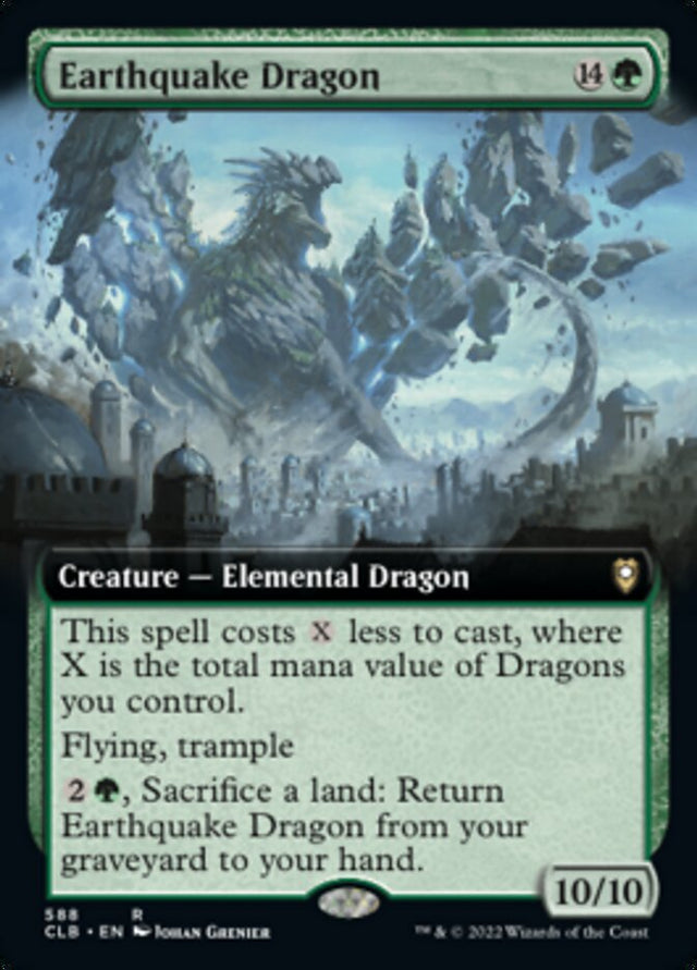 Earthquake Dragon (Extended Art) [Commander Legends: Battle for Baldur's Gate] - PCA Designer Toys