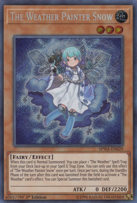 The Weather Painter Snow [SPWA-EN029] Secret Rare - PCA Designer Toys