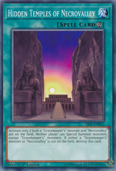 Hidden Temples of Necrovalley [SS01-ENB13] Common - PCA Designer Toys