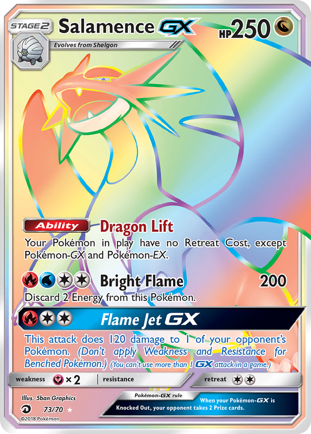 Salamence GX (73/70) [Sun & Moon: Dragon Majesty] - PCA Designer Toys