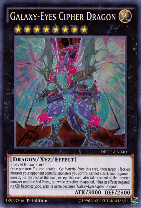 Galaxy-Eyes Cipher Dragon [DPDG-EN040] Super Rare - PCA Designer Toys