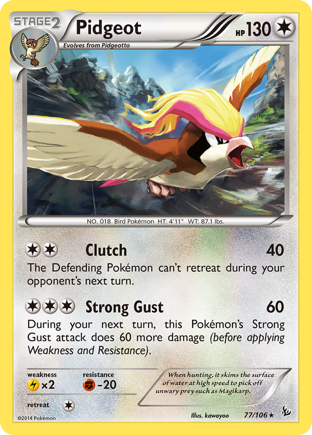 Pidgeot (77/106) [XY: Flashfire] - PCA Designer Toys