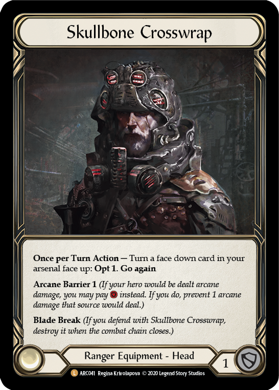 Skullbone Crosswrap [U-ARC041] (Arcane Rising Unlimited)  Unlimited Rainbow Foil - PCA Designer Toys