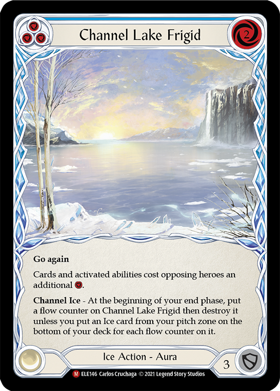 Channel Lake Frigid [ELE146] (Tales of Aria)  1st Edition Rainbow Foil - PCA Designer Toys