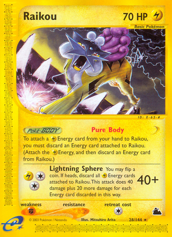 Raikou (28/144) [Skyridge] - PCA Designer Toys