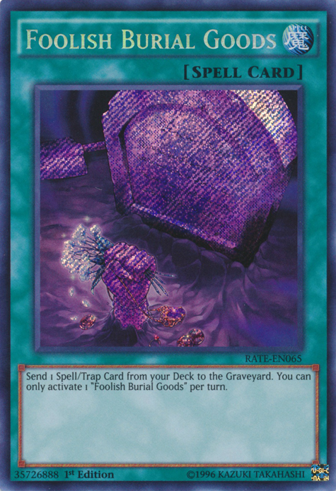 Foolish Burial Goods [RATE-EN065] Secret Rare - PCA Designer Toys