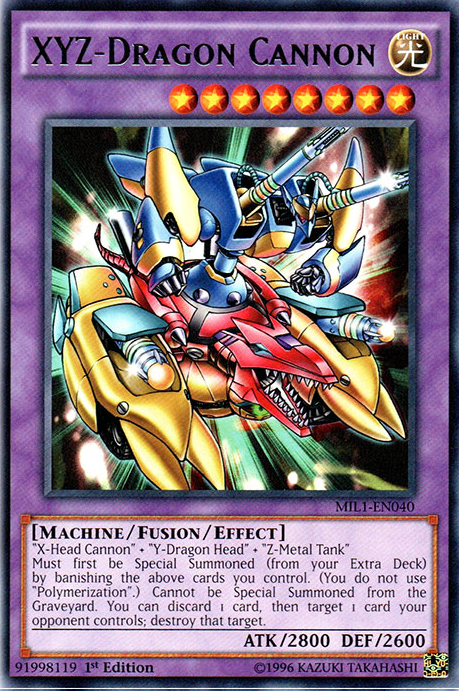 XYZ-Dragon Cannon [MIL1-EN040] Rare - PCA Designer Toys