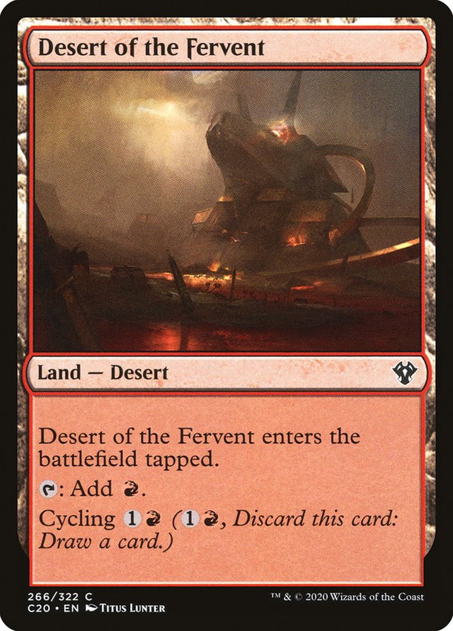 Desert of the Fervent [Commander 2020] - PCA Designer Toys