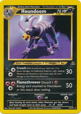 Houndoom (23/75) [Neo Discovery Unlimited] - PCA Designer Toys