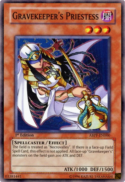 Gravekeeper's Priestess [ABPF-EN000] Super Rare - PCA Designer Toys