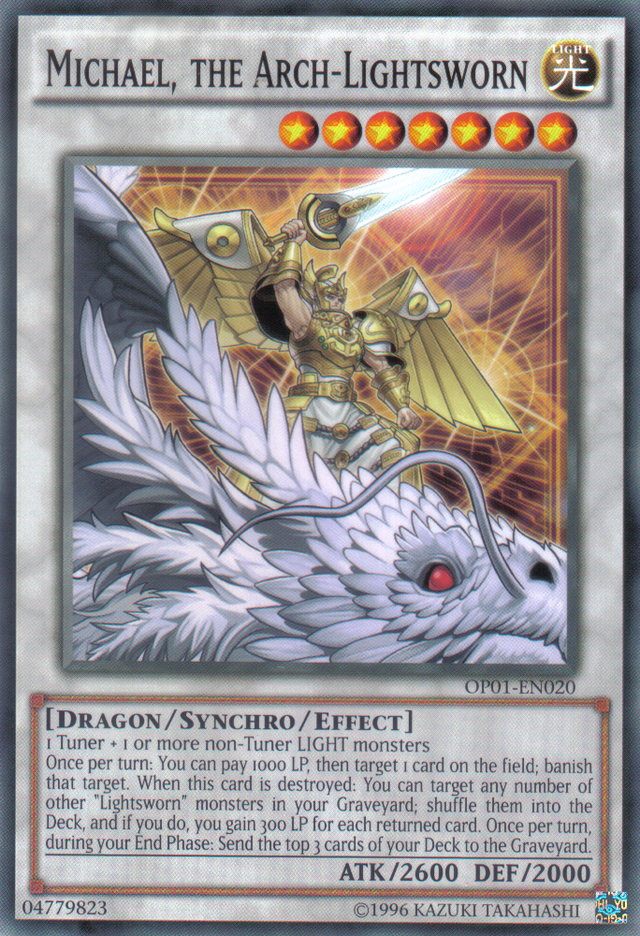 Michael, the Arch-Lightsworn [OP01-EN020] Common - PCA Designer Toys
