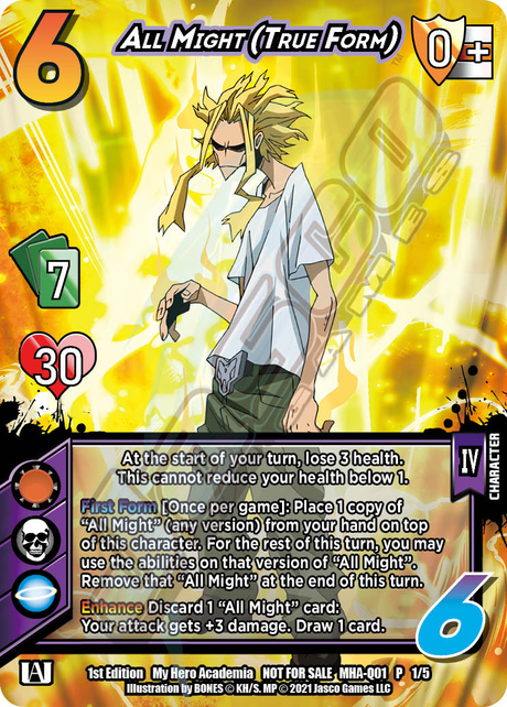 All Might (True Form) [Series 1 Quirk Pack] - PCA Designer Toys