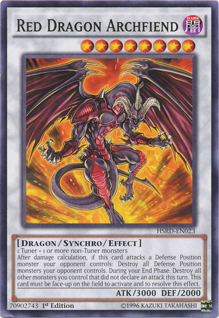 Red Dragon Archfiend [HSRD-EN023] Common - PCA Designer Toys