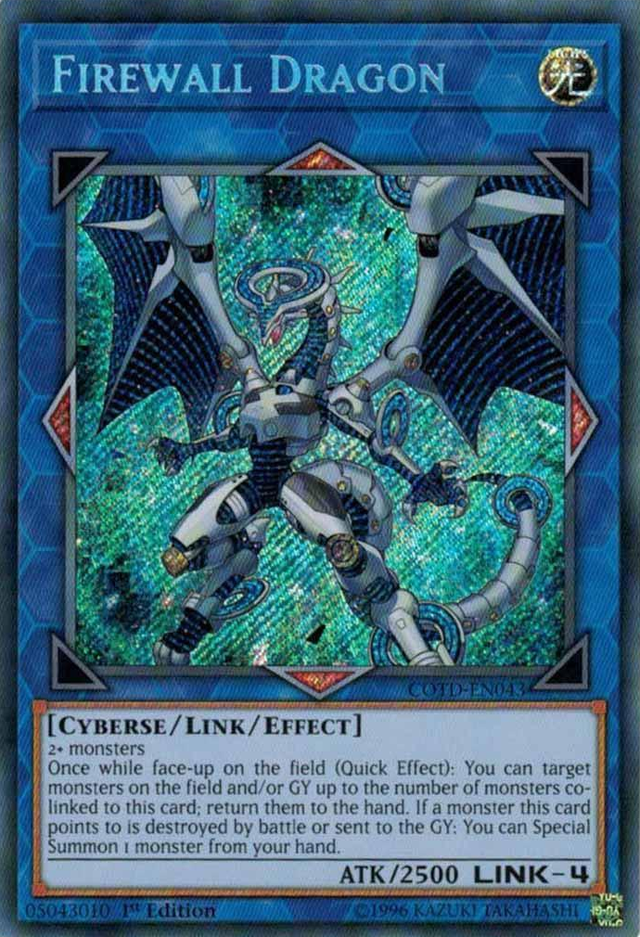 Firewall Dragon [COTD-EN043] Secret Rare - PCA Designer Toys