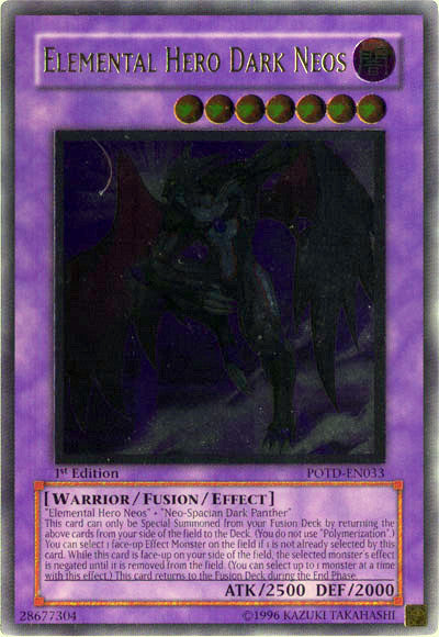Elemental Hero Dark Neos [POTD-EN033] Ultimate Rare - PCA Designer Toys