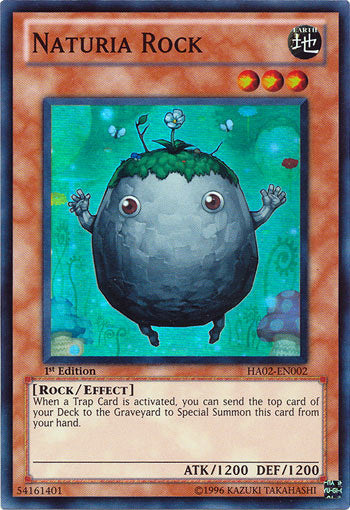 Naturia Rock [HA02-EN002] Super Rare - PCA Designer Toys
