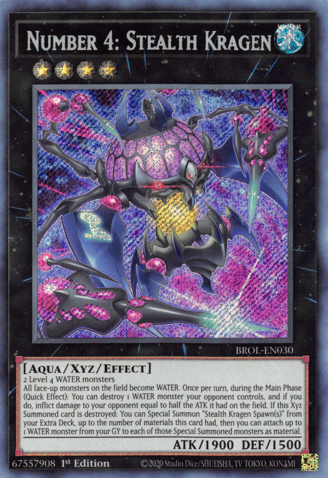 Number 4: Stealth Kragen [BROL-EN030] Secret Rare - PCA Designer Toys