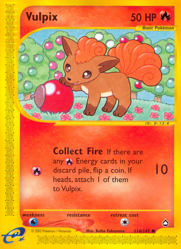 Vulpix (116/147) [Aquapolis] - PCA Designer Toys
