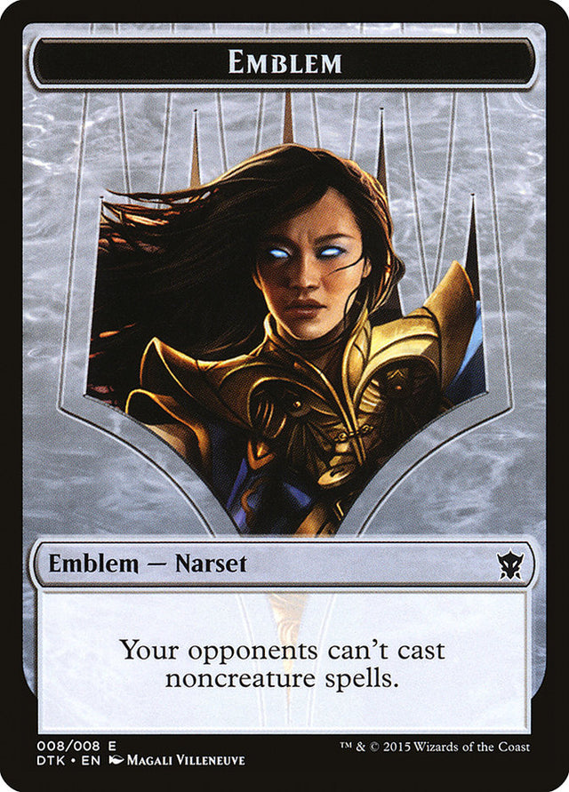 Narset Transcendent Emblem [Dragons of Tarkir Tokens] - PCA Designer Toys