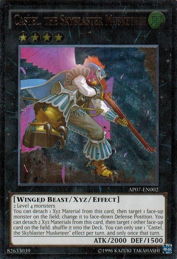 Castel, the Skyblaster Musketeer [AP07-EN002] Ultimate Rare - PCA Designer Toys