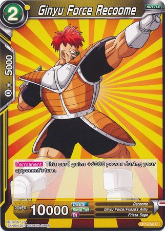 Ginyu Force Recoome (BT1-096) [Galactic Battle] - PCA Designer Toys