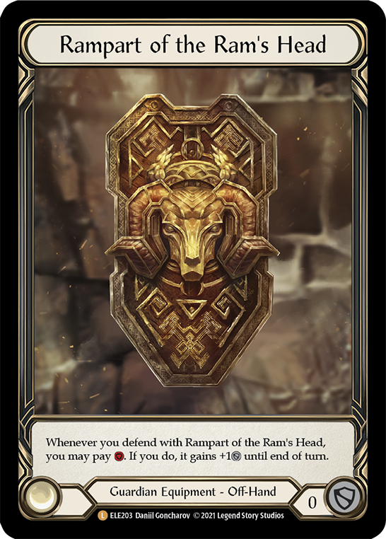 Rampart of the Ram's Head [ELE203] (Tales of Aria)  1st Edition Cold Foil - PCA Designer Toys