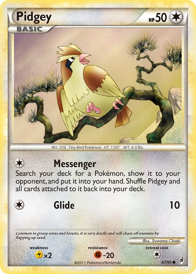 Pidgey (67/95) [HeartGold & SoulSilver: Call of Legends] - PCA Designer Toys