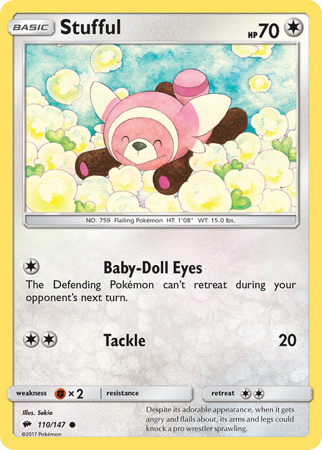 Stufful (110/147) [Sun & Moon: Burning Shadows] - PCA Designer Toys