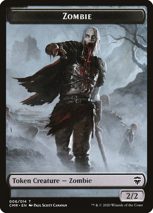 Salamander Warrior // Zombie Token [Commander Legends Tokens] - PCA Designer Toys