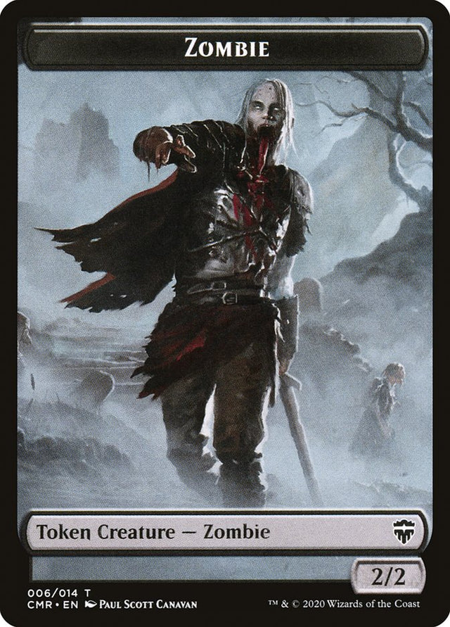 Salamander Warrior // Zombie Token [Commander Legends Tokens] - PCA Designer Toys