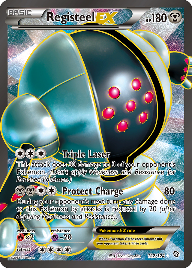 Registeel EX (122/124) [Black & White: Dragons Exalted] - PCA Designer Toys