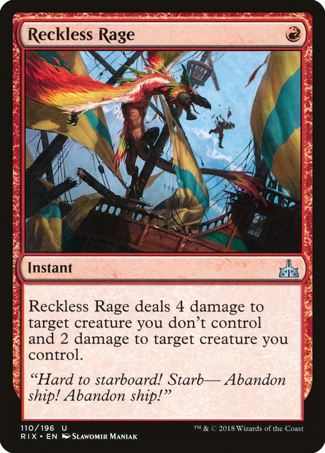 Reckless Rage [Rivals of Ixalan] - PCA Designer Toys