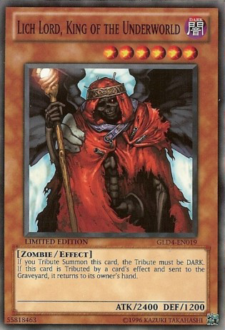 Lich Lord, King of the Underworld [GLD4-EN019] Common - PCA Designer Toys