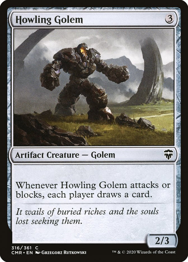 Howling Golem [Commander Legends] - PCA Designer Toys