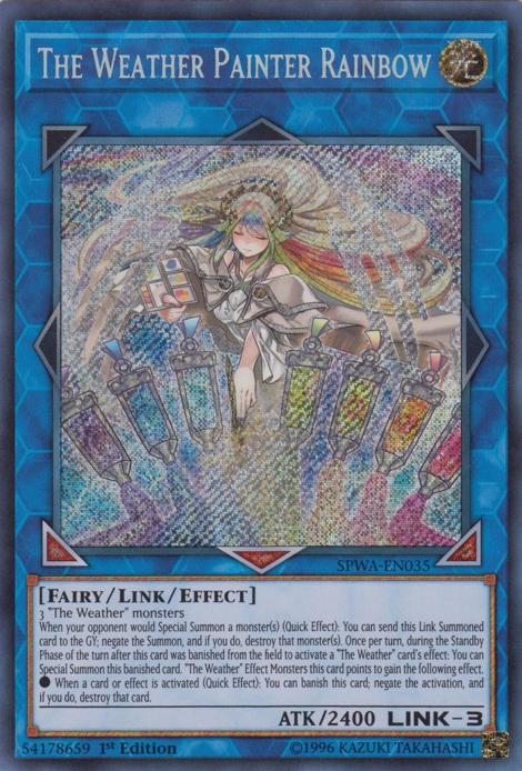 The Weather Painter Rainbow [SPWA-EN035] Secret Rare - PCA Designer Toys