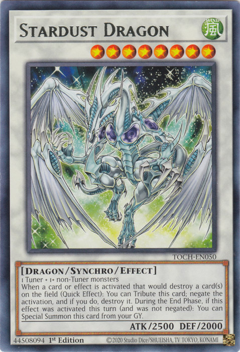 Stardust Dragon [TOCH-EN050] Rare - PCA Designer Toys