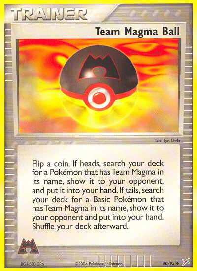 Team Magma Ball (80/95) [EX: Team Magma vs Team Aqua] - PCA Designer Toys