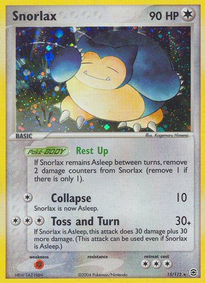 Snorlax (15/112) [EX: FireRed & LeafGreen] - PCA Designer Toys